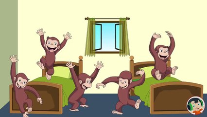 Five Little Monkeys George Jumping on the Bed - Kids Song - Nursery Rhymes-JIs
