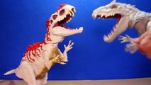 Jurassic World INDOMINUS REX Toy Dinosaurs Hybrid Rampage & Armor I-REX Dinosaur Toys Review-D8bmp9Eh
