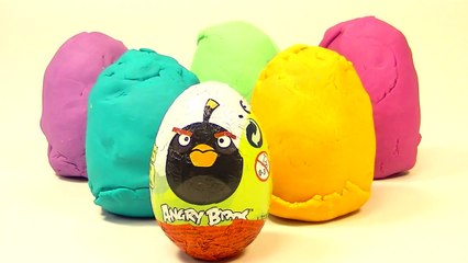 Play-Doh Eggs Angry Birds Playdough Eggs Angry Birds Surprise Eggs-t