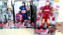 Superhero Marvel - Titan hero Tech -  Hulk vs Iron Man, Ultron, Captain America #SurpriseEggs4k-Ltc