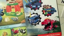 Dinotrux Toys Mega Bloks Mega Construx Ton Ton Target Toss Unboxing Review - Dinosaur Toys for kids