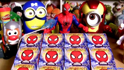 Spiderman Choco Treasure Toy Surprise Eggs DC Marvel Sorpresa Huevos by ToysCollector-rZ19kda