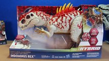 Jurassic World INDOMINUS REX Toy Dinosaurs Hybrid Rampage & Armor I-REX Dinosaur Toys Review-D8bmp9Eh