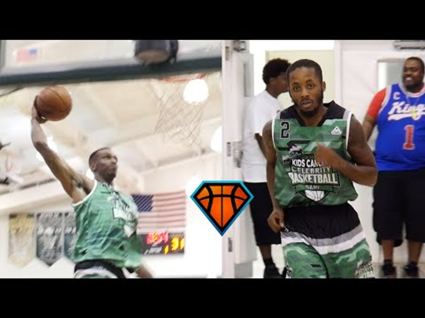 ⁣Nigel Spikes & Ty Davis Put On A SHOW At The 'Dunk On Kids Cancer' Celebrity Game!!