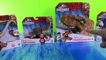 Jurassic World toys dinosaur videos for children T-rex puppet Dilophosaurus Dimorphodon Ankylosaurus-HL2