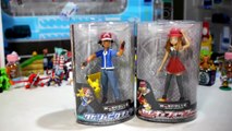 Pokemon Toys - Ash and Pikachu - Serena and Fennekin Model Sets by Takara Tomy-v8VyV9w