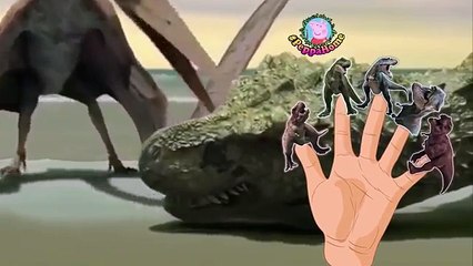 Битва динозавр динозавры Семья палец рифмы Песня ♔ ♔ Dinohom