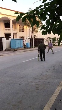 Zaid Hamid sb playing cricket.