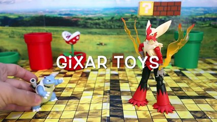 Pokemon Toys - Mega Blaziken S.H. Figuarts with Blastoise and Friends-_FJxUd