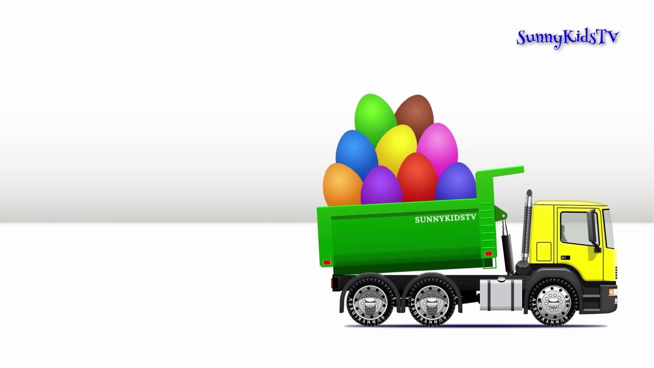Trucks cartoon for children Surprise Eggs Learn fruits and vegetables Compilation video for kids-ursX_1