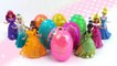 Play Doh Sparkle Disney Princess Dresses Surprise Eggs Magiclip Clay Modelling for Kids-TyxN24mMz