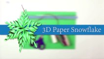 3D Snowflake DIY Tutoriake 3D Paper Snowflakes for hoUntitled