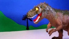 DINOSAUR SURPRISE EGGS HUNT with Slither.io Toys Blind Bags _ Trap Toy Dinosaurs with Snakes-TVsAN3ub