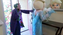 Frozen Elsa Loses Her Head! - Spiderman vs Frozen Elsa vs Joker - w_ Rainbow Hair - Disney Princess-52cc
