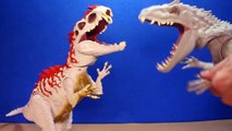 Jurassic World INDOMINUS REX Toy Dinosaurs Hybrid Rampage & Armor I-REX Dinosaur Toys Review-D8bmp