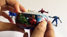 GIANT AVENGERS Surprise Eggs Compilation Play Doh - Marvel Spiderman Hulk Ironman Thor Toys-w