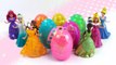 Play Doh Sparkle Disney Princess Dresses Surprise Eggs Magiclip Clay Modelling for Kids-TyxN24m