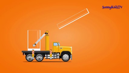 Trucks and cars cartoon for children Learn colors Police cars Compilation video for kids-p2