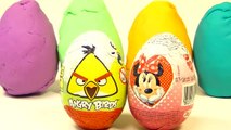 Play-Doh Eggs Angry Birds Minnie Mouse Playdough Eggs Angry Birds Minnie Mouse Surprise Eggs-Kdrj