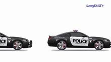 Cars and Trucks for kids Police car Learn colors Videos for children-mJh0VdxN