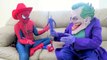 Spiderman vs Joker Ice Cream Food Fight! w_ Frozen Elsa iPhone Fail! - Funny Superheroes-gPROf
