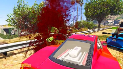 Bloody Hulk 3. Death Race with Sport Car Funny Music . 3D Cartoon for Kids