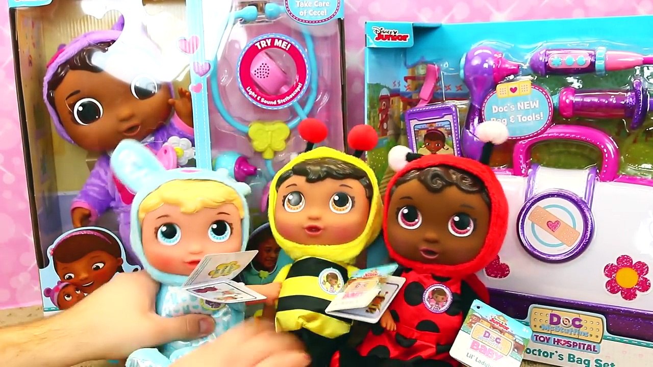 BABY DOCTOR FAIL!!! Doc McStuffins Baby Cece Cuts Doll With Scissors Dr Check Up Hospital