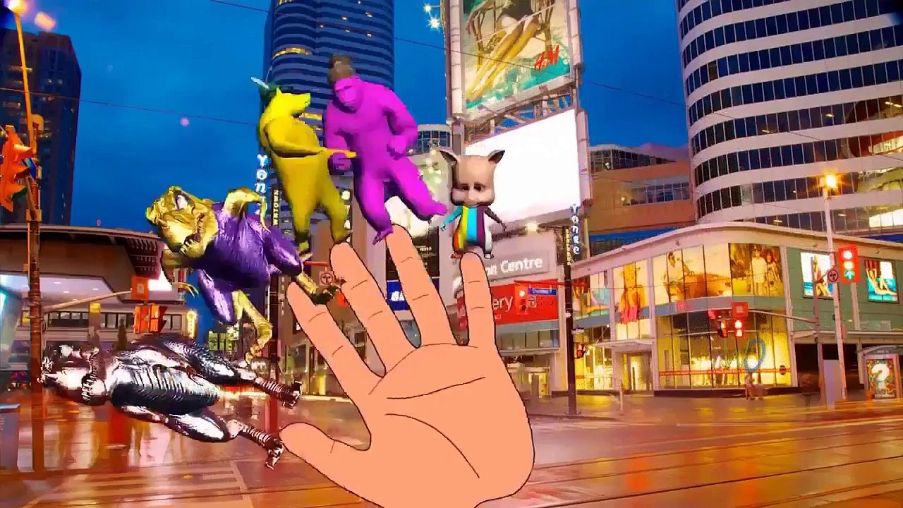 Superhero Dinosaurs Vs Crazy Gorilla Finger Family Songs Collection|Finger Family Rhymes f