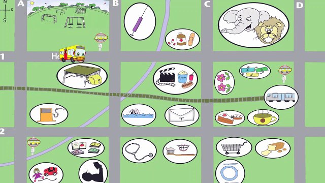 Learn Town Vocabulary! _ My City _ EFL _ ESL _ Phrases #2 _ ELF Learning-qd-