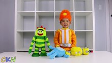 Yo Gabba Gabba Dancing and Singing Brobee Toodee Plex Ckn Toys-NsEMLgdM