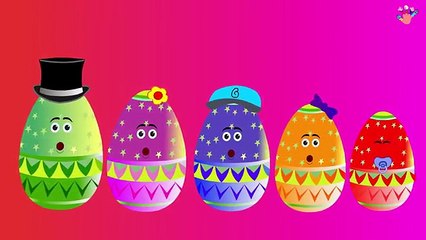 Палец семьи | Пасхальные яйца Finger Family Rhymes | Сюрприз яйца Finger Family 2D Rhymes