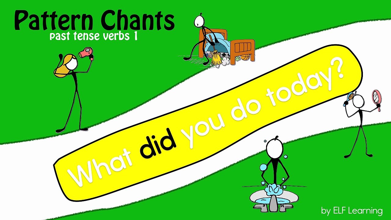 Learn Past Tense Verbs #1 - Pattern Practice - Simple Past Tense by ELF Learning-0b4rsDuz