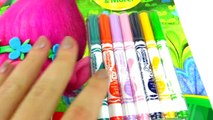 DreamWorks TROLLS Color GUY DIAMOND with CRAYOLA Coloring and Activity Pad and GLITTER-jVde