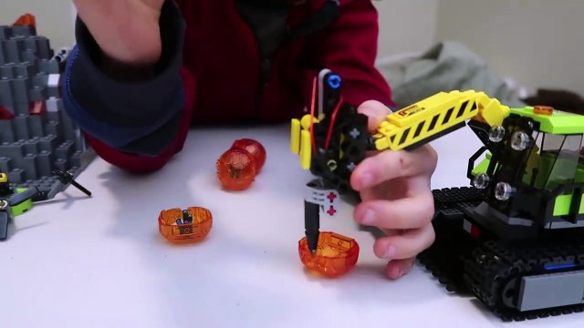 Lego Volcano Exploration Base Time Lapse Build!-WOk