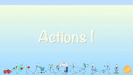 Learn Verbs #2 - Verb Chant - Action Verbs Phrases 2 - ELF Learning-CW-KV8rJ