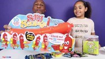 Silly Sausage Toy Challenge Game - Warheads Extreme Sour Candy - Family Fun Games-Nz7v0OF