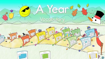 Seasons and Months Vocabulary Chant by ELF Learning - ELF Kids Videos-U