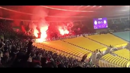 Austria Wien - Rapid Wien Clash and pyro at Ernst Happel