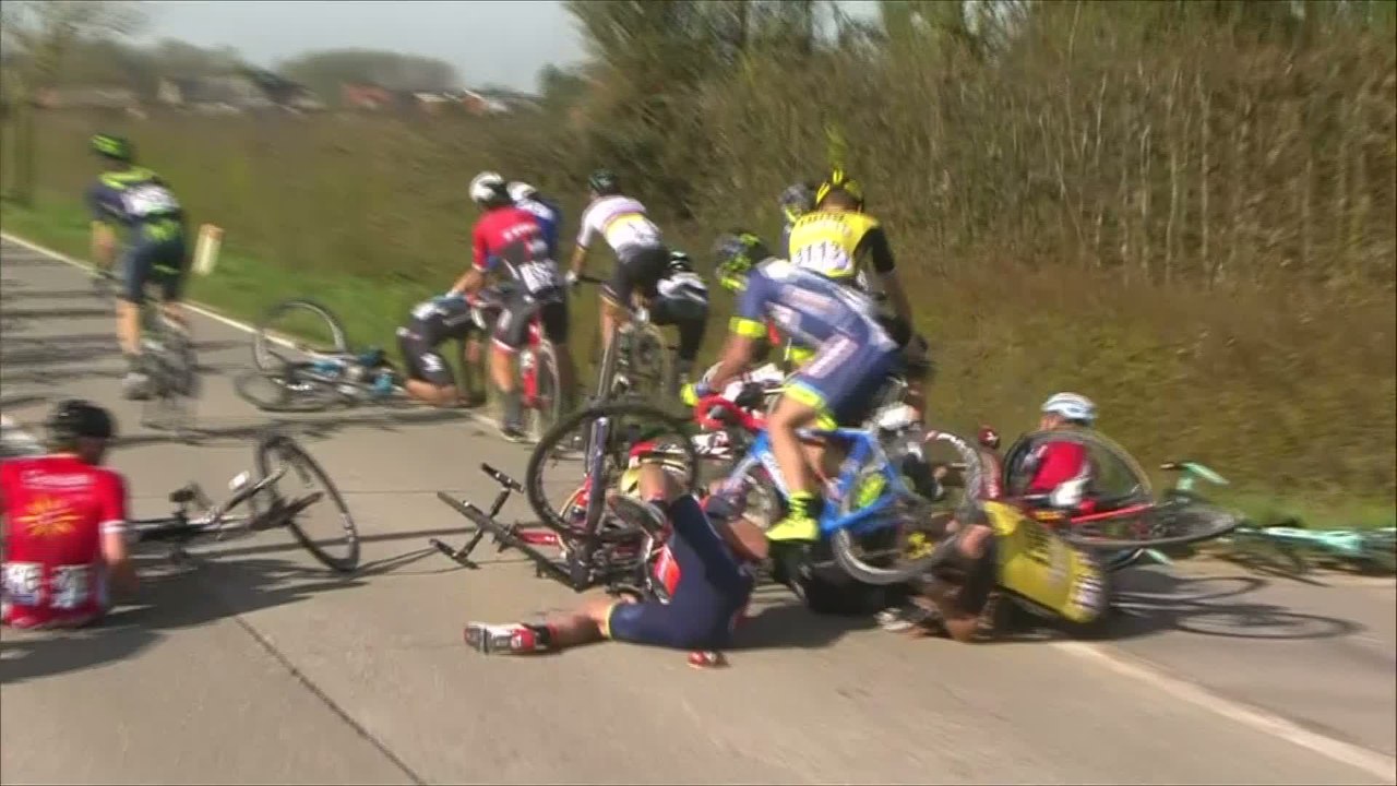 Cyclisme - Gand-Wevelgem : Grosse chute de Tony Martin