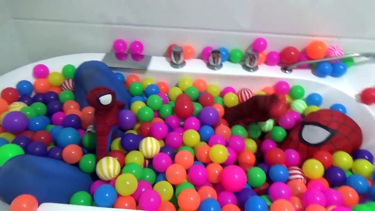 Spider-Man & Frozen Elsa BALL COLORS PRANK Compilations! Funny Superheroes Movie