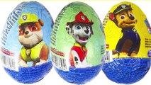 CHASE MARSHALL SKYE RUMBLE Huevos Sorpresa Kinder Patrulla Canina Paw Patrol Surprise Egg