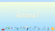 Learn Verbs #2 - Verb Chant - Action Verbs Phrases 2 - ELF Learning-CW-KV8r