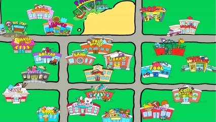 My Town Phrases (#2) - City Vocabulary - Places For Kids - Know Your City-yzfMU