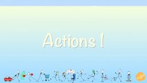 Learn Verbs #2 - Verb Chant - Action Verbs Phrases 2 - ELF Learning-C