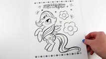 My Little Pony Coloring Book FLUTTERSHY Speed Coloring With Markers-xn