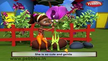 Sweet Pea Rhyme | 3D Nursery Rhymes With Lyrics For Kids | Flower Rhymes | 3D Rhymes Animation