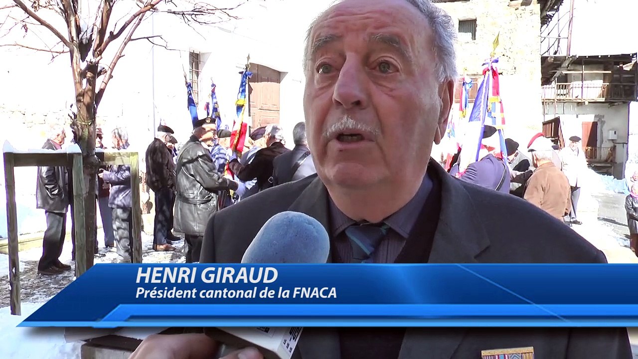 Hautes-Alpes : inauguration du monument aux morts à Puy-Saint-Vincent pour la cérémonie du cessez le feu de la Guerre d'