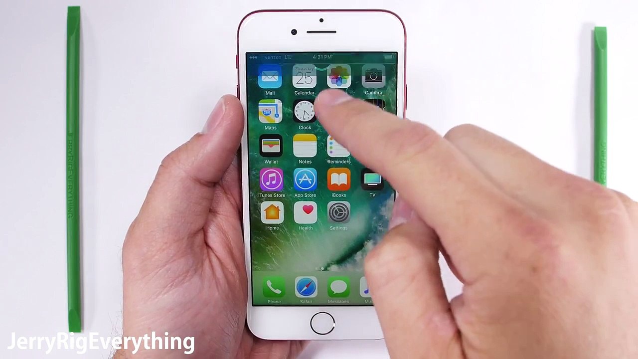 Red iPhone 7 Scratch Test - How durable is it