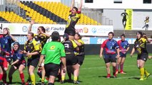 Stade Montois rugby féminin 19 - 00 Entente SP Bruges Blanquefort  1er Essai Alexia Cerenys (Vidéo Barnabé Alinfilou)