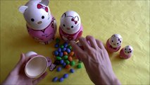 Hello Kitty dolls. Матрешка с персонажами Хелло Китти.